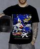 Мода Y2K Топы Футболка Герои Футболка Герои Винтажная Футболка Shadow The Hedgehog Футболка Футболка Женская Мужская Футболка Принт Хлопок Топ Унисекс