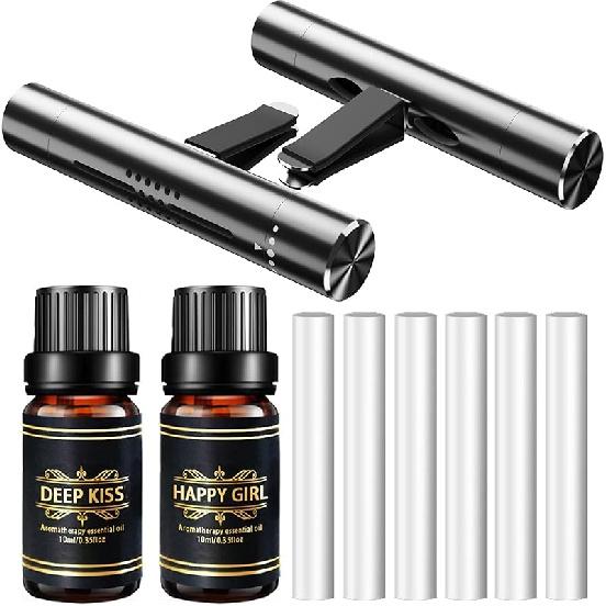 Автомобильные освежители воздуха, диффузор ароматов, вентиляционные зажимы, духи, палочки эфирного масла для женщин и мужчин, автомобильные ароматизаторы, украшения, аксессуары(черный)