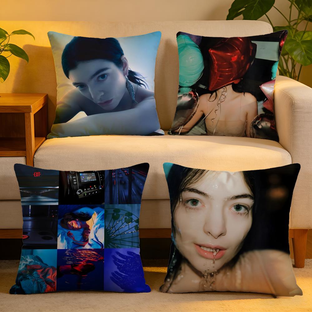 Cushion Cover Linen SkinFriendly Soft Decorative Case for Sofa Home Decor Singer lorde Pillow cover