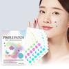 4 Shape Colours Pimple Patches For Face,Zit Covers,Hydrocolloid Acne Patches Zits Cover Stickers 240pc