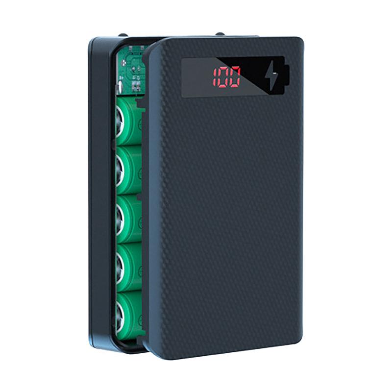 Зарядное устройство для мобильного телефона Съемный корпус для самостоятельной сборки 5*18650 Аккумулятор Кейс для Power Bank 10 Вт Двойной USB Держатель Коробка для хранения аккумуляторов
