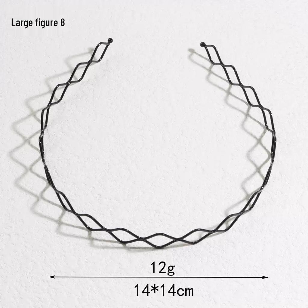 Универсальная стальная проволочная повязка на голову для мужчин и женщин: Трендовый, Невидимый и Идеальный для Спорта, Зачесанные Назад Волосы или Укладки Выбивающихся Волос.