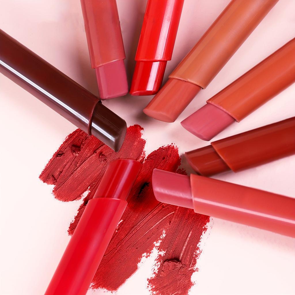 Легко раскрашиваемый набор бархатных матовых помад, легко размазываемая увлажняющая помада