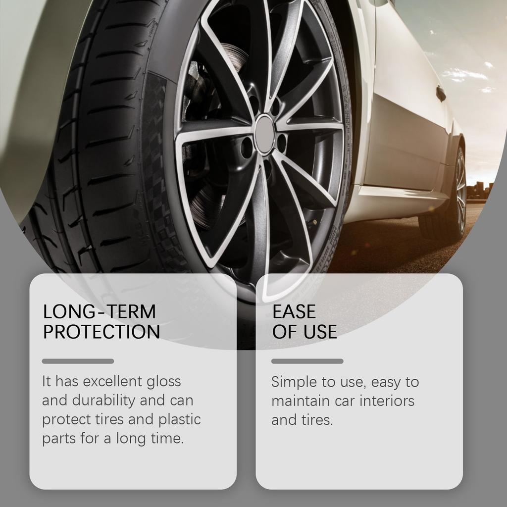 Спрей для блеска автомобильных шин, средство для полировки, очистки автомобильных шин, ухода, придания блеска, жидкое покрытие 120 мл