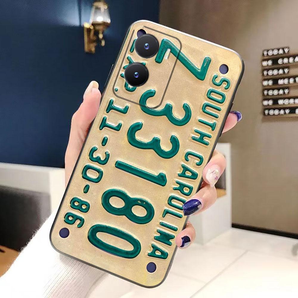 Nostalgic Vintage Classic License Plate Phone Case For VIVO S1 V17 V20 V21 V23 V23E V25 V25E V27 V27E V29 V29E V30 V30E V40 Case