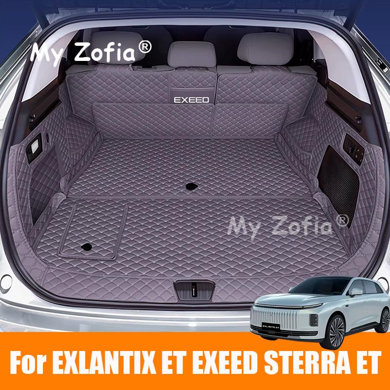 Для EXLANTIX ET EXEED STERRA ET 2024 2025 Автомобильные Индивидуальные Коврики в Багажник Кожаные Прочные Вкладыши в Багажник Покрытие Коврики в Багажник Аксессуары