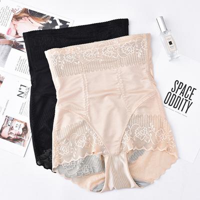 Облегающие трусики Ice Silk с высокой талией для лета, тонкие кружевные, подтягивающие ягодицы, корректирующие форму, безопасное женское нижнее белье