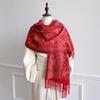 [T819] 65*180cm Bohemia Paisley Women Jacquard Scarf Thick Imitation Cashmere Tassel Shawl Winter Warm Wrap Pashmina Blanket