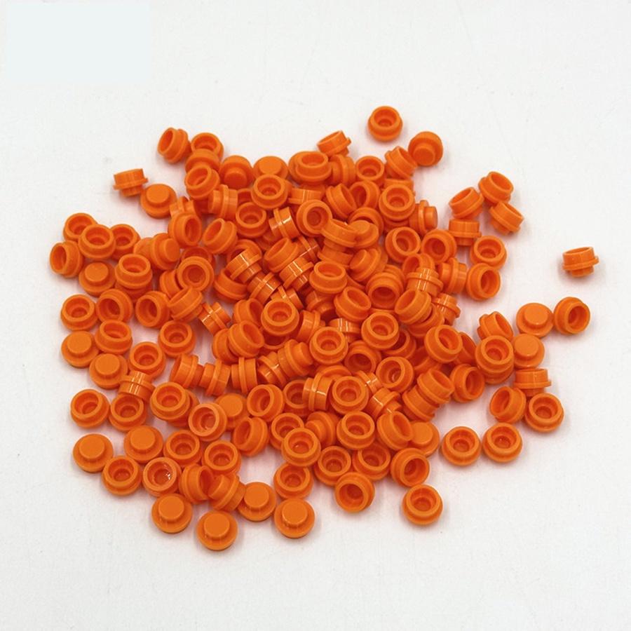 200 шт. DIY строительные блоки 1x1 круглая пластина Pixel Art Kit кирпич оптом, совместимый 4073 аниме-фигурка, просветляющий подарок для детей