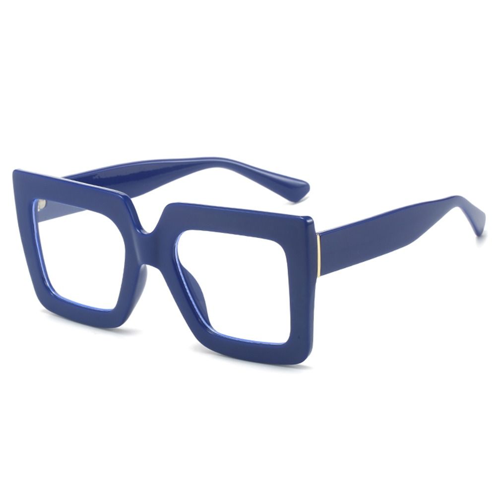 Oversized Anti-Blue Light Glasses Square Female Eyeglasses Vintage Computer Eyewear  for Women