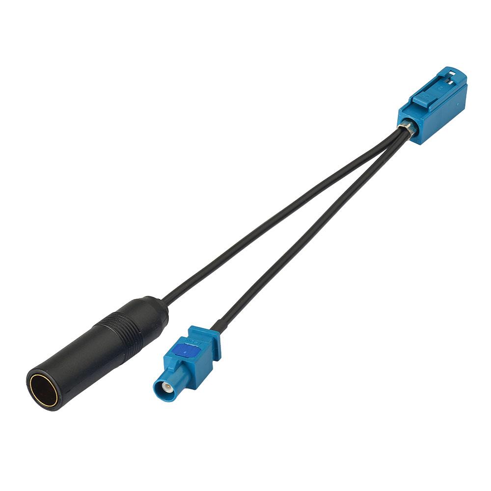 Hot Fakra Cable Car FM AM Radio Satellite Radio Antenna Adapter Wire Splitter Cable Fakra DIN 6" Auto Radio Antenna Cable