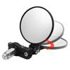 7/8" 22mm Universal Motorcycle Mirrors Round Handlebar Wing Foldable Mirrors End
