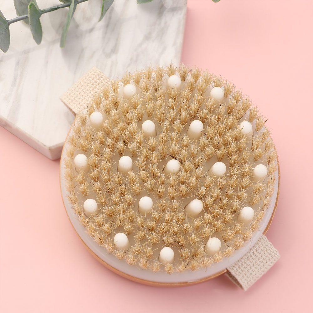 Спа Ручной Массажер для всего тела, Расслабляющий Массажер для ванны, Отшелушивающий Сухой Массажер, Натуральная Щетка, Влажный и сухой массаж