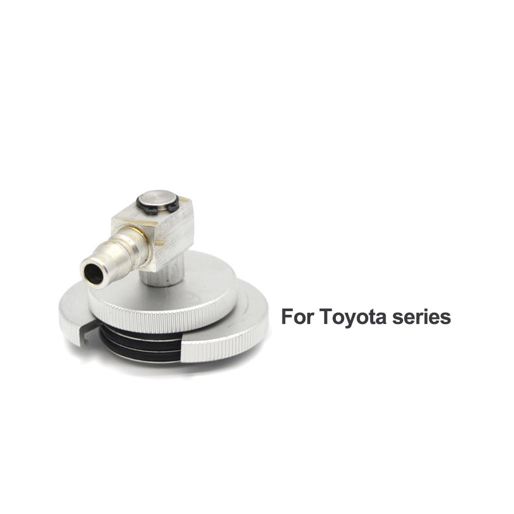 Aluminum Alloy Car Master Cylinder Brake Bleeder Cap Adapter for Manual Brake Power Fluid Bleeding Pneumatic Brake Fluid Bleeder