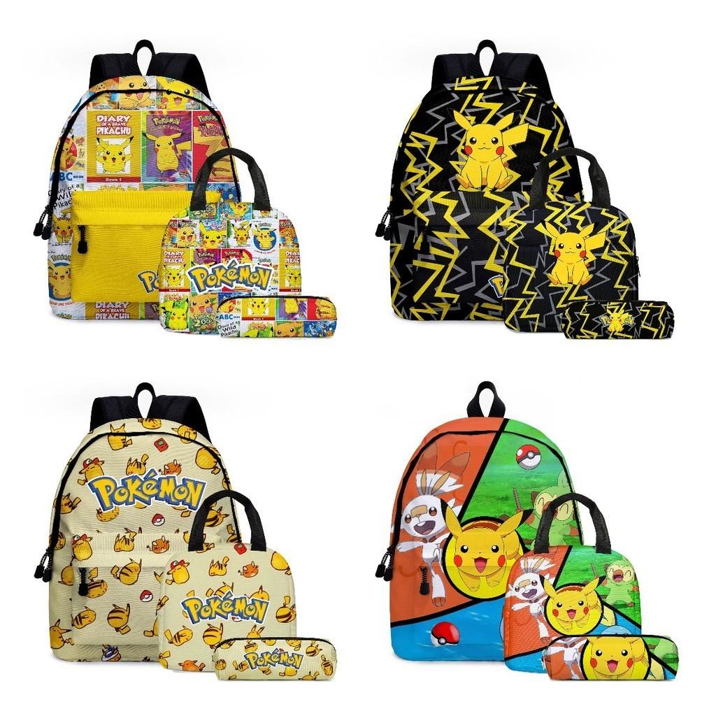 Trendy 2024 Oxford Cloth Backpack Set With Characters Print For Elementary Students