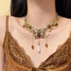 GemChic женские новые винтажные бриллиантовые бабочки цветы капли воды бахрома ключичная цепочка мода день рождения рождественский подарок ювелирные изделия