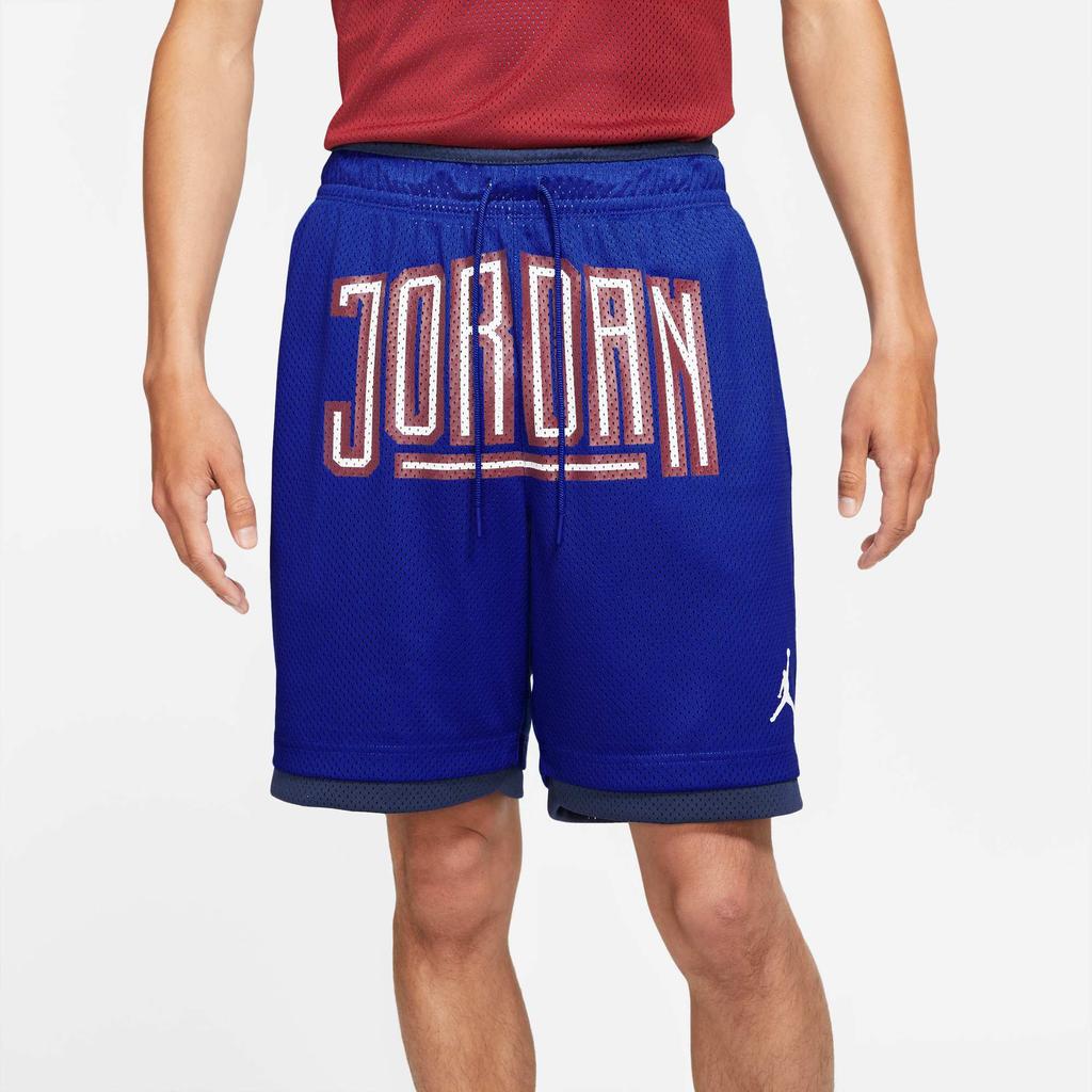 Jordan Mesh Basketball Sports Shorts Men Bottoms Blue DA7207-480