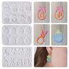 Easters Theme Silicone Earring Mold Soft Animal Ear Pendant Crafting Mould Epoxy Earwear Mold Jewelry Making Supplies