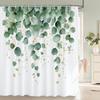 Элегантные цветы Занавеска для душа 180x180см Цветочный принт Занавеска для душа Полиэстер Занавеска для ванны Декор для ванной комнаты Моющаяся С крючками