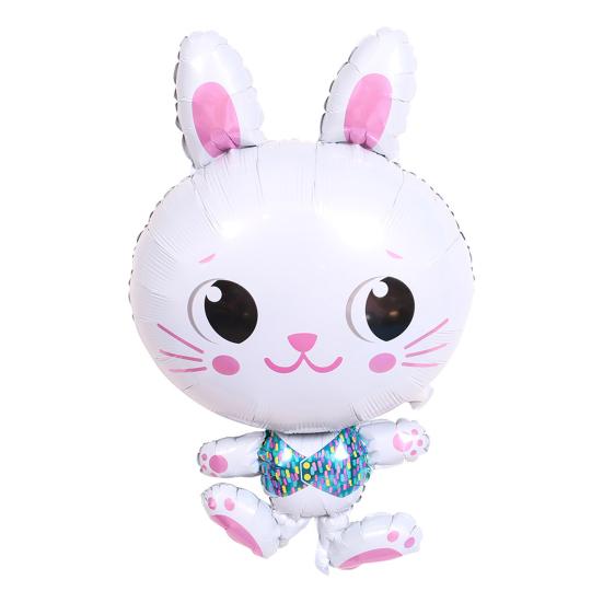 Воздушный шар из алюминиевой пленки, праздничный, без утечек, декоративный забавный воздушный шар в виде джунглей, кролика, енота, лисы, для вечеринки