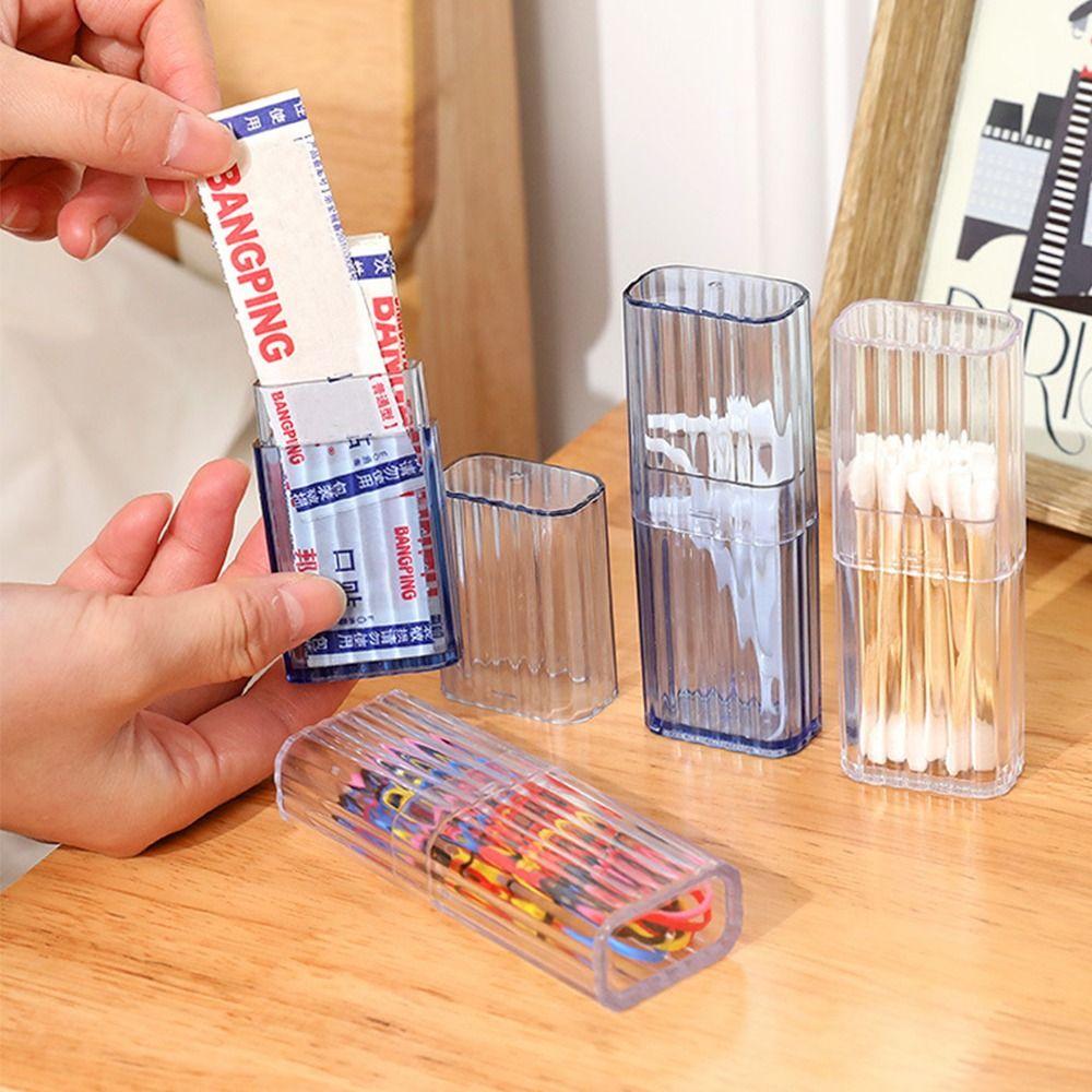 Dust-proof Cotton Swab Holder Storage Box Toothpick Holder for Teeth Cleaning Cotton Swab