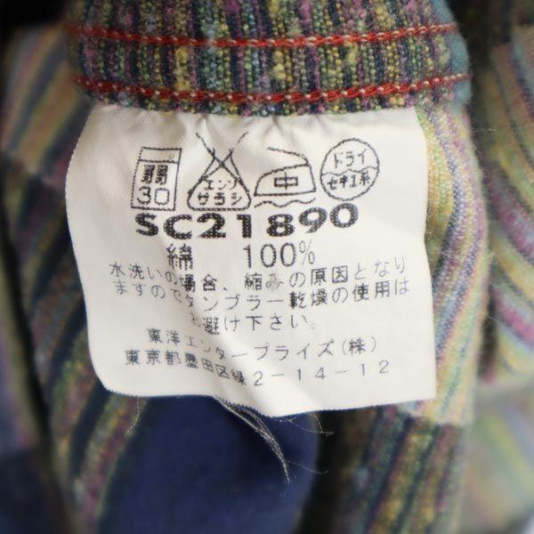 SUGAR CANE Toyo Enterprise SC21890 клетчатая рубашка с длинным рукавом на пуговицах M мужская б/у