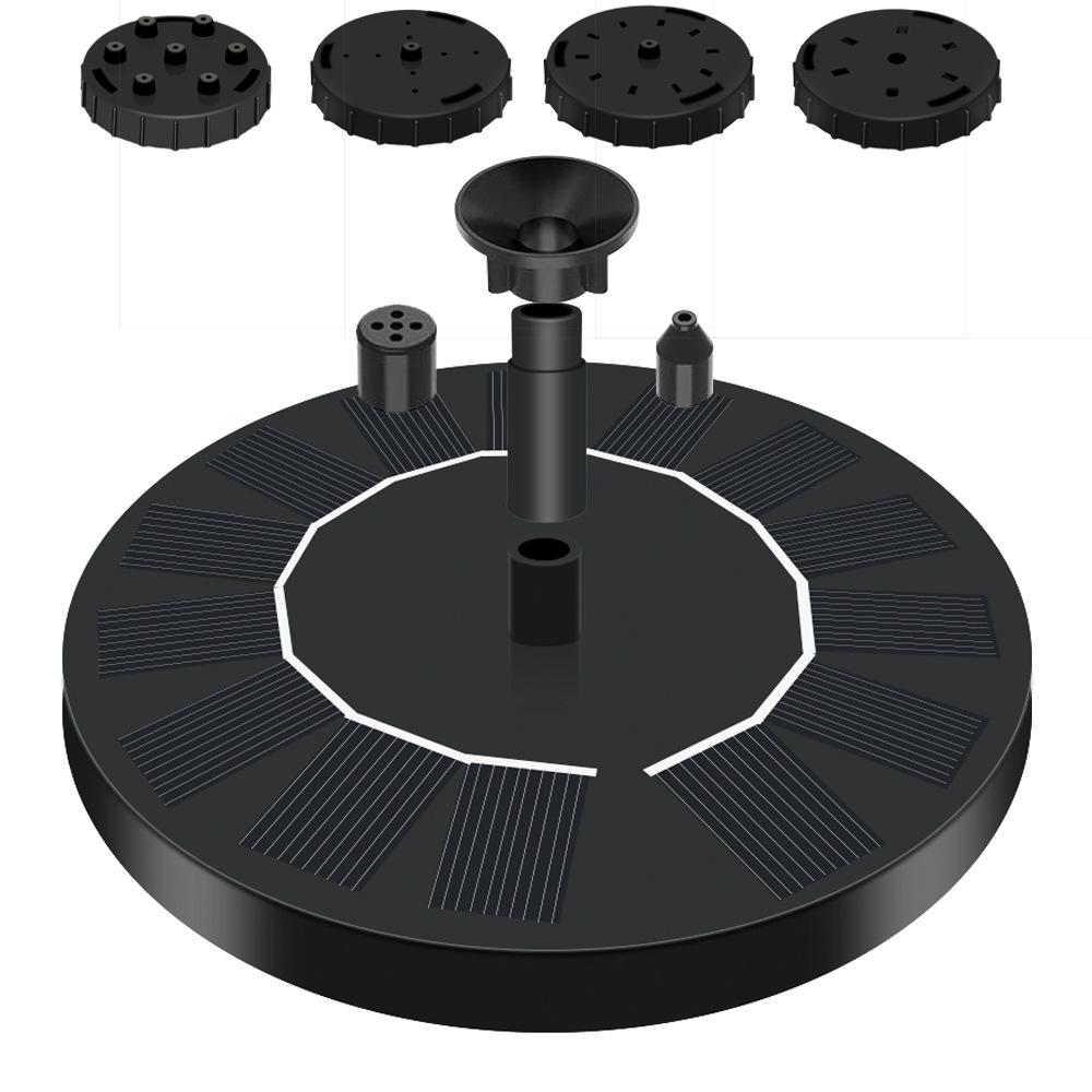 Плавающий фонтан на солнечной батарее для птичьих поилок, прудов, бассейнов и садов