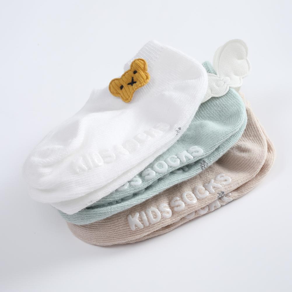 3 пары детских носков, детские носки, носки-тапочки для младенцев, мягкие носки-лодочки для девочек