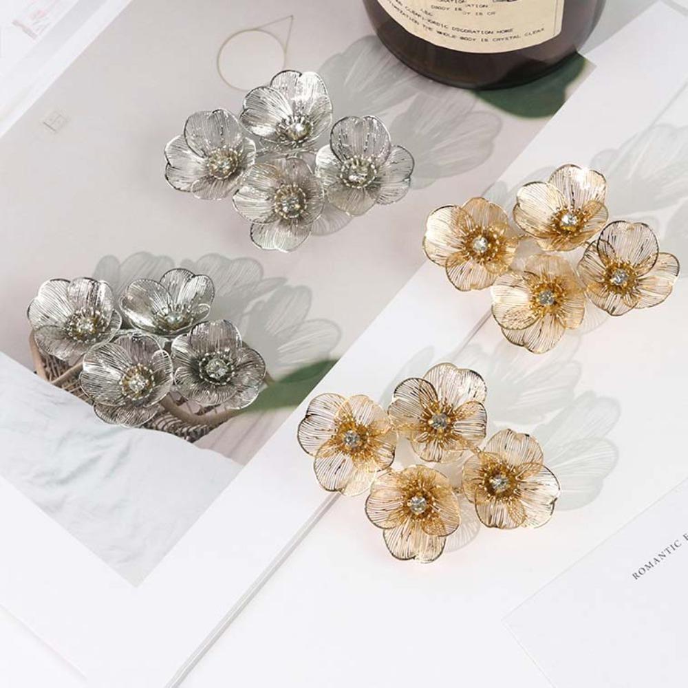 Роскошные преувеличенные цветочные серьги-подвески из цинкового сплава, длинные висячие серьги с цветочными кисточками, банкетные