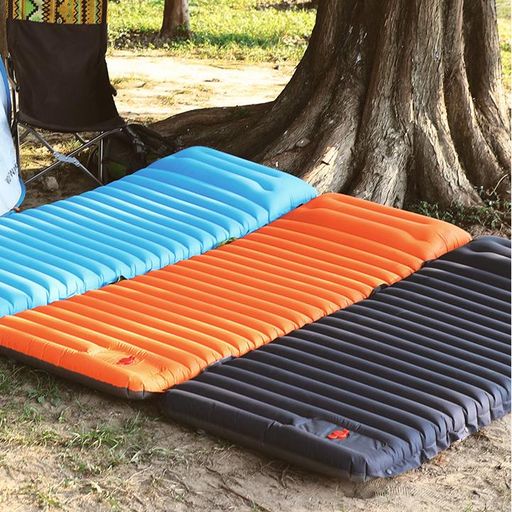 Автоматическая портативная надувная кровать для кемпинга на открытом воздухе, пляжный коврик для пикника, складной воздушный коврик из ТПУ