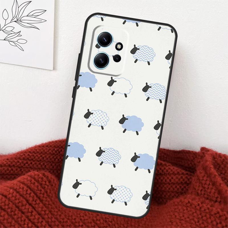 Милый чехол-овечка для Xiaomi Redmi Note 14 13 10 11 12 15 Pro Plus Чехол для Redmi 15 14C 12C 10C 13C 15C