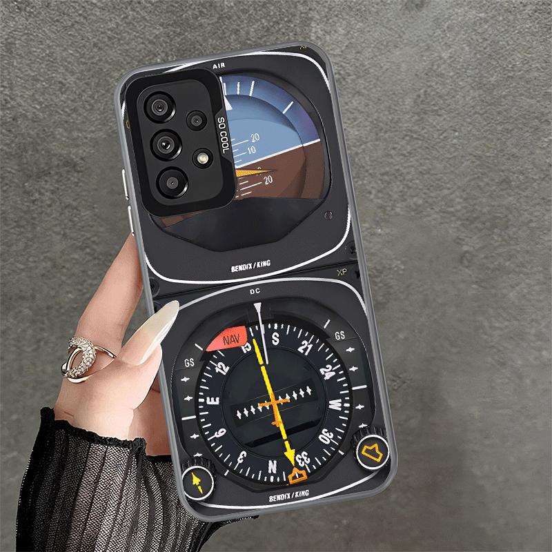Aircraft Instrument Cockpit Radar Soft Phone Case for Samsung A17 A16 A15 A14 A13 A57 A56 A55 A54 A53 A37 A36 A35 A34 A33 A26 A2