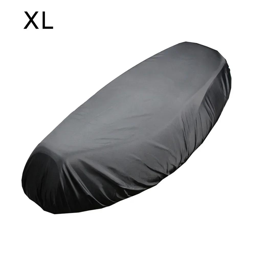 Motorcycle Rain Seat Cover Flexible Waterproof Saddle Cap 210D Oxford Cloth Moto Seats Sleeve Sun Sown Protect Seat Cap 45-70cm