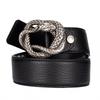 Just Cavalli Men's Leather Belt Nodo Snake Italy - Size: 110