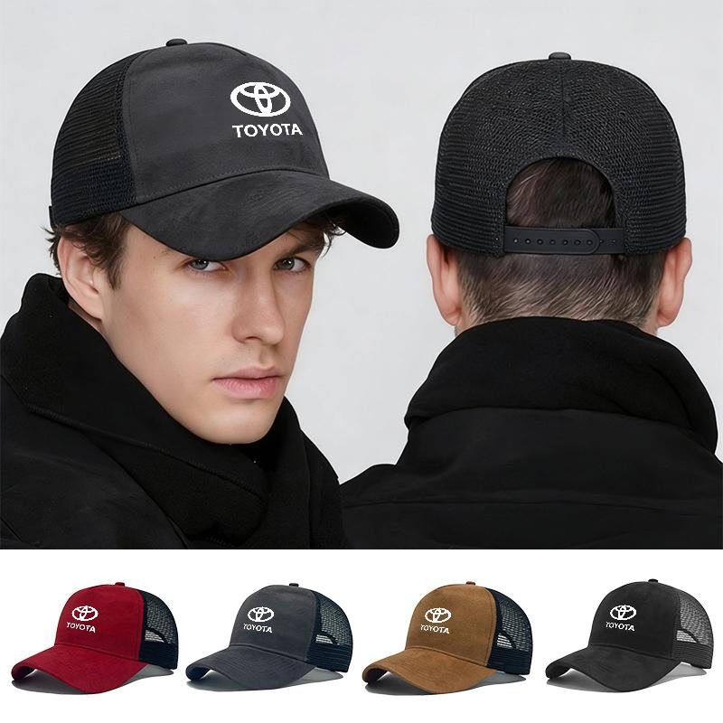 LGPE6 Car Logo Outdoor Sports Casual Sunscreen Hat Breathable Baseball Cap For Toyota Chr Rav4 Yaris Camry Highlander Auris Prius TRD