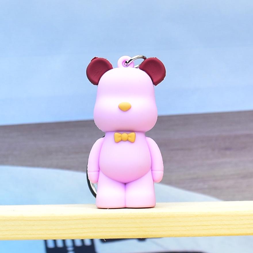 «3D Мягкий брелок-подвеска в виде медведя — милый и модный аксессуар для сумок и ключей от машины»