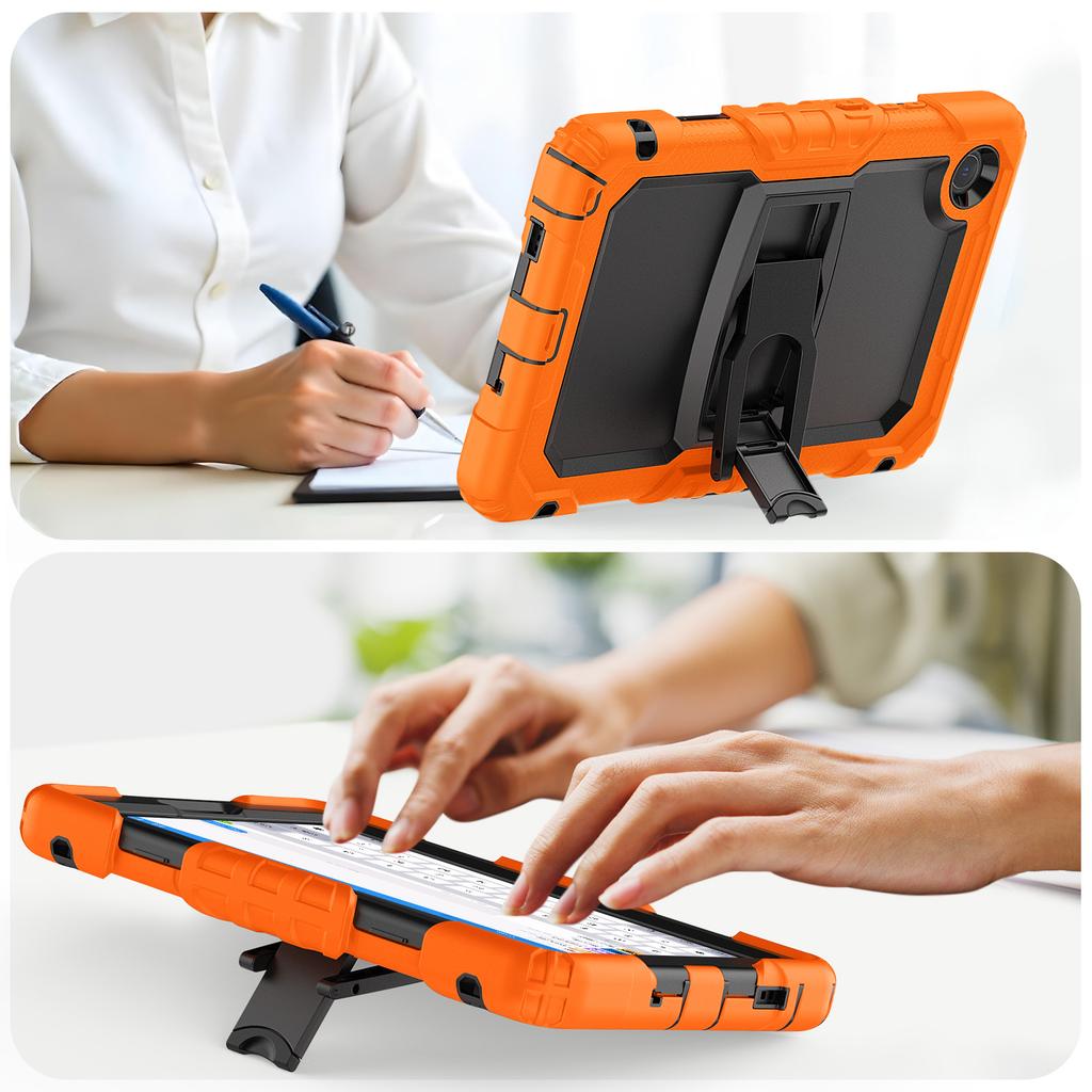 For Lenovo Tab K9 TB305FU Case with Shoulder Strap Kickstand PC+Silicone Shockproof Tablet Cover