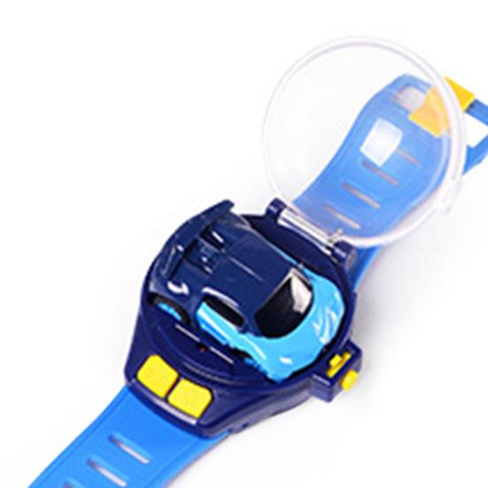 1 Set Mini Car Toy with Protective Cover Cartoon Shape Creative Miniature Anti-interference Drift Toy Rechargeable Watch Remote Control Racing Car Toy