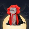 Pet Cat Halloween Vampire Cape Cloak Soft Comfortable Lightweight Cosplay Outfit Costumes Pet
