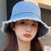 Cotton Bob Panama Bucket Hat Jeans Reversible Fisherman Hat Fashion Fishing Sun Hat  Men Women