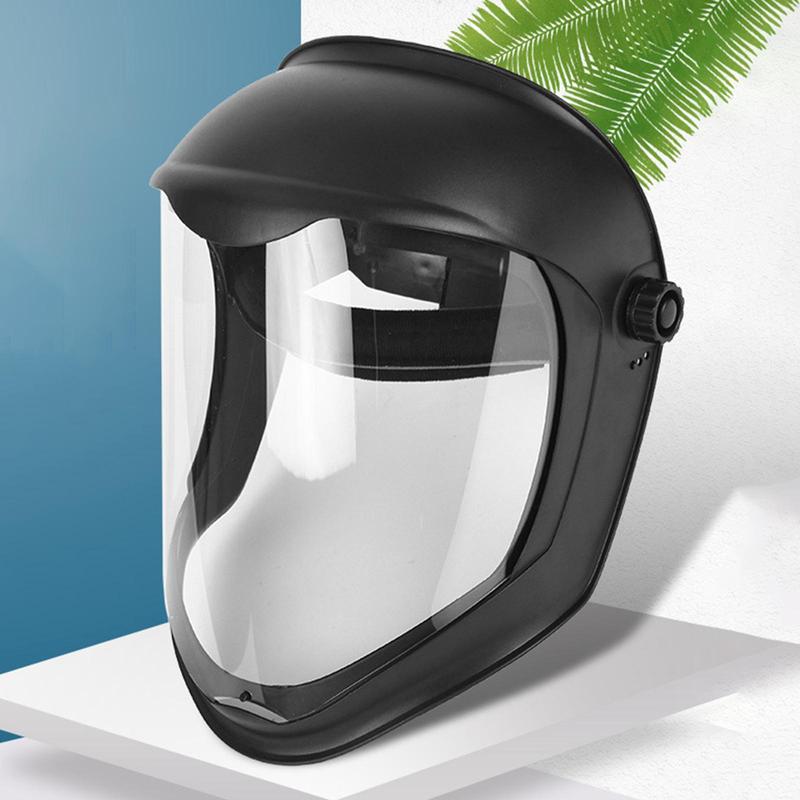 Full Face Shield Anti Fog Face Cover Reusable Protective Transparent Visor for Restaurant Lightweight Durable Multipurpose