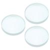 Фокусное расстояние PATIKIL, набор из 3 двояковогнутых линз, диаметр 50 мм, высота 8 мм, стеклянная оптическая полированная круглая линза для физического эксперимента, прозрачная, 4 дюйма (100мм)