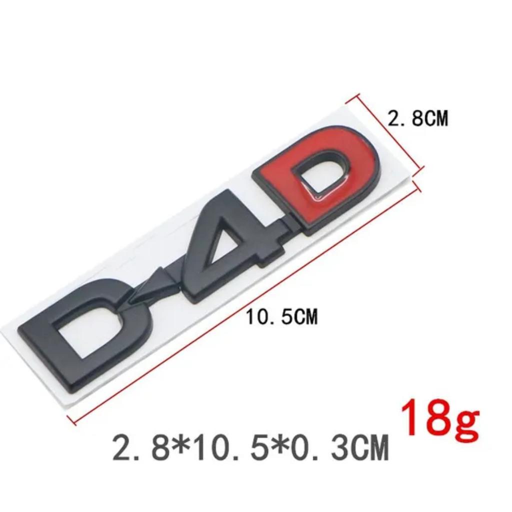 D4D D-4D логотип автомобиля наклейка эмблема наклейки для T/oyota P/rado L/and C/ruiser F/ortuner T/undra V/ios H/arrier H/ilux C/amry C/orolla CHR