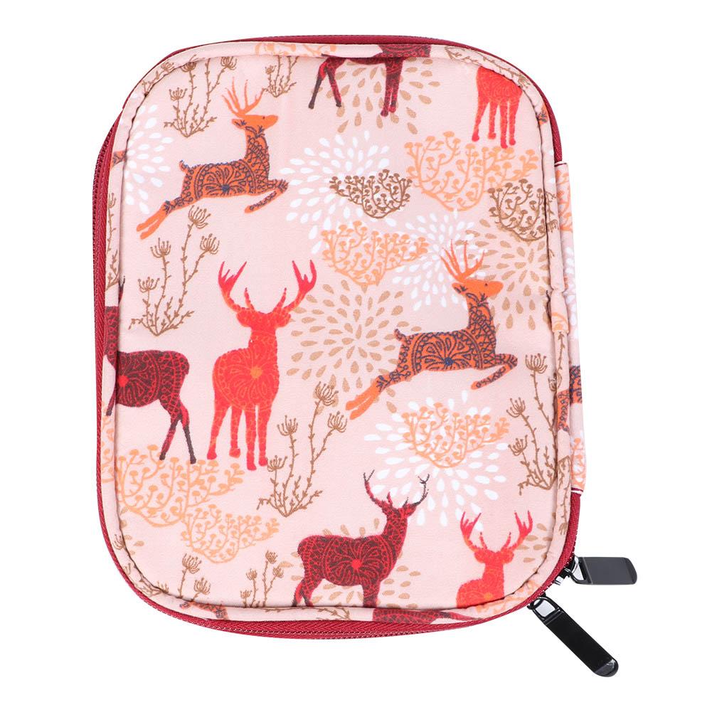 Knitting Storage Bag Portable Crochet Hook Needle Sewing Tool Accessories Case(Large Barrel)