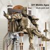 Medieval Knight Action Figure with Accessories Movable Joints Knight Model Toy Articulated Robot