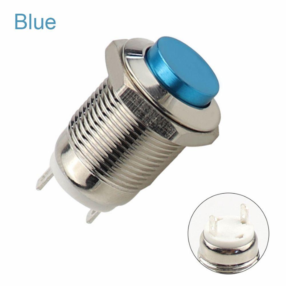 Multicolor Ring Waterproof 12mm Metal Momentary Push Button Switch