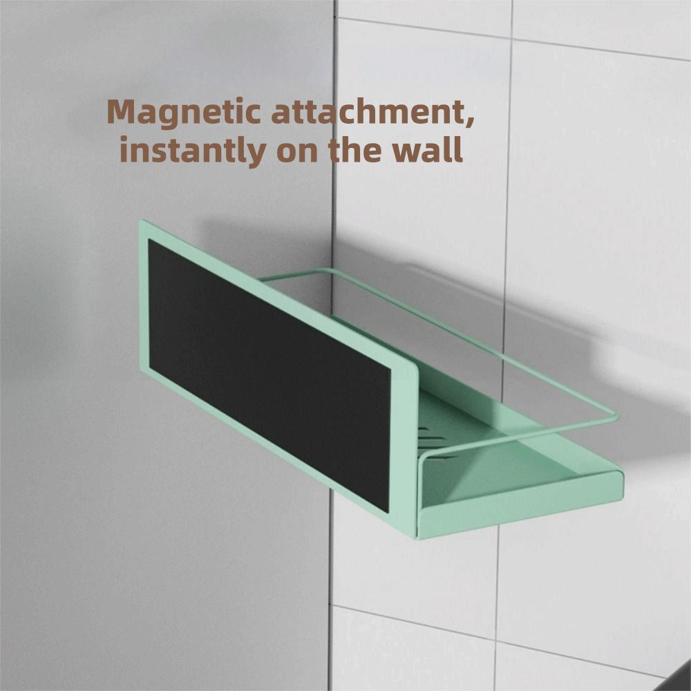Wall Mounted Refrigerator Magnetic Shelf Punch Free Refrigerator Side Storage Rack Washing Machine