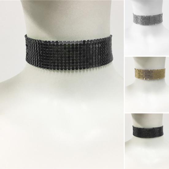 Женское колье, широкий хип-хоп, панк, крутые индивидуальные украшения, сверкающий воротник со стразами