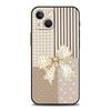 Чехол для телефона Cover для iPhone 17 16 15 14 13 12 Pro Max 11 Pro Max 17AIR Plus Ударопрочный Мягкий ТПУ Черный Бантик Искусственный Жемчуг Расписной
