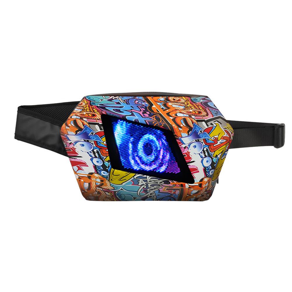 LED Knight Pack Мотоциклетная светящаяся сумка через плечо на одно плечо из твердого материала